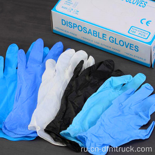 Мягкие защитные перчатки без пудры из нитрила